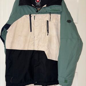 686 Men's Green and Black Snowboard Jacket